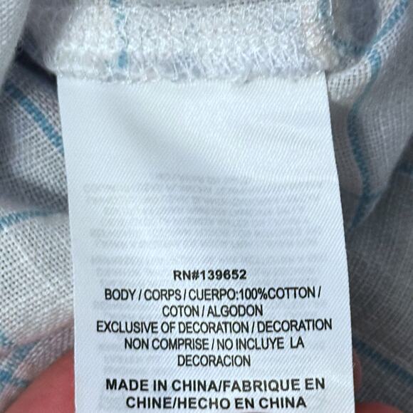 Surfside Supply Patterned Casual Button Up SS Shirt Size M EUC - Picture 3 of 5